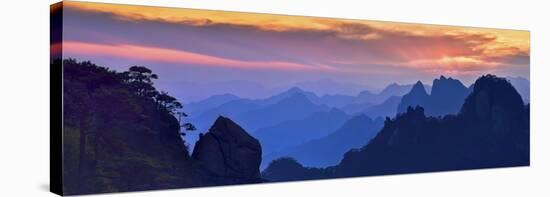 Sanqing Mountain Sunset-Mei Xu-Stretched Canvas