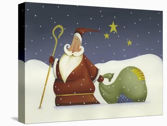 Santa and His staff-Margaret Wilson-Premier Image Canvas