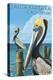 Santa Barbara, California - Pelican-Lantern Press-Stretched Canvas