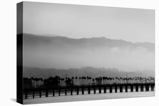 Santa Barbara Pier Mono-John Gusky-Premier Image Canvas