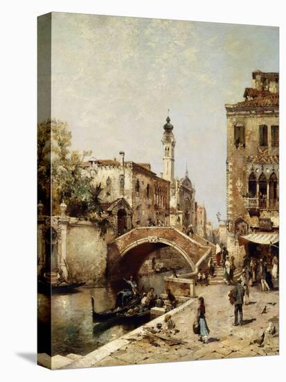 Santa Catarina Canal, Venice-Franz Richard Unterberger-Premier Image Canvas