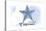 Santa Cruz, California - Starfish - Blue - Coastal Icon-Lantern Press-Stretched Canvas