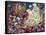 Santa Decorates Tree Surrounded by Presents and Catschristmas-Bill Bell-Premier Image Canvas