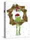 Santa Frog-Jennifer Zsolt-Premier Image Canvas