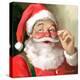 SANTA IN GLASSES-CHRIS CONSANI-Stretched Canvas