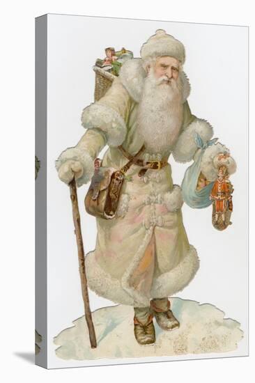Santa in White-null-Premier Image Canvas