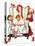 Santa Looking at Two Sleeping Children (or Santa Filling the Stockings)-Norman Rockwell-Premier Image Canvas