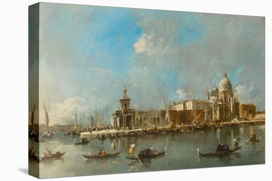 Santa Maria Della Salute and the Dogana, Venice, C.1783 (Oil on Canvas)-Francesco Guardi-Premier Image Canvas