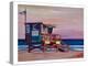 Santa Monica Beach Scene California-M Bleichner-Stretched Canvas