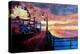 Santa Monica Pier At Dawn-Markus Bleichner-Stretched Canvas