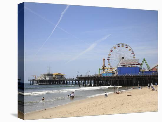 Santa Monica Pier, Santa Monica, Los Angeles, California, United States of America, North America-Wendy Connett-Premier Image Canvas