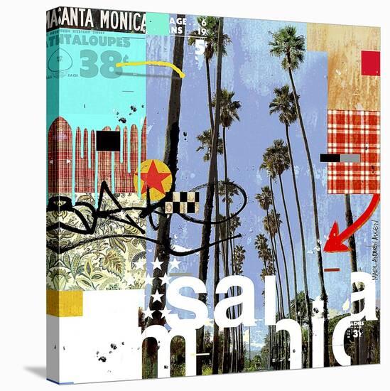 Santa Monica Signs-Mark Andrew Allen-Stretched Canvas