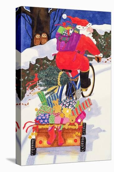 Santa's Bike-Linda Benton-Premier Image Canvas