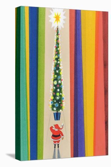 Santa's Christmas Tree-Stanley Cooke-Premier Image Canvas