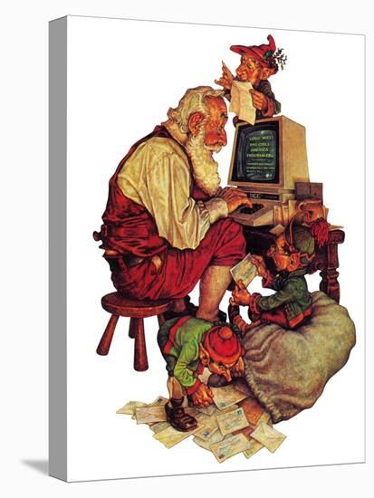 "Santa's Computer," December 1, 1982-Scott Gustafson-Premier Image Canvas