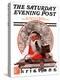 "Santa's Expenses" Saturday Evening Post Cover, December 4,1920-Norman Rockwell-Premier Image Canvas
