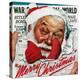 "Santa's in the News", December 26,1942-Norman Rockwell-Premier Image Canvas
