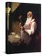 Santa’s Workshop (or Santa working in his shop)-Norman Rockwell-Premier Image Canvas