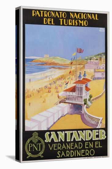 Santander Veranead En El Sardinero Poster-null-Premier Image Canvas