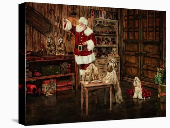 Santas Dogs-Santa’s Workshop-Premier Image Canvas