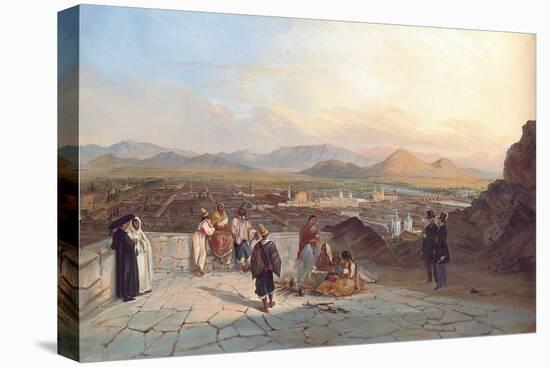 Santiago De Chile from the Hill of Santa Lucia Looking to the West, 1841-Johann Moritz Rugendas-Premier Image Canvas