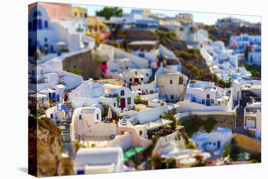 Santorini Island, Greece, Tilt-Shift Effect-anastasios71-Premier Image Canvas