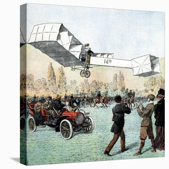 Santos-Dumont Making the First Powered Plane Flight in Europe, Paris, 1906-null-Premier Image Canvas