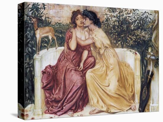 Sappho and Erinna in a Garden at Mytilene-Simeon Solomon-Premier Image Canvas