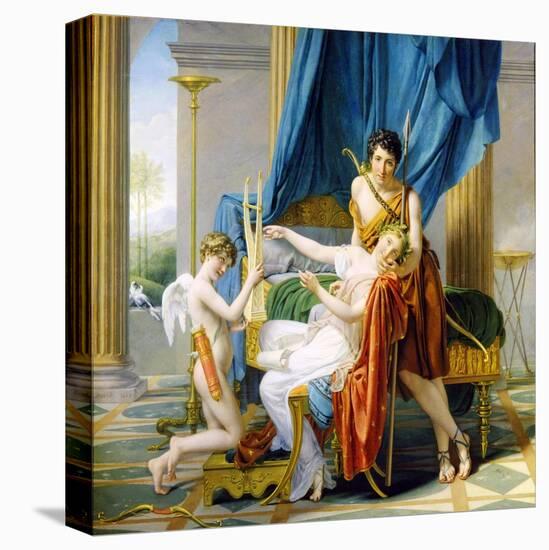 Sappho, Phaon and Cupid, 1809-Jacques-Louis David-Premier Image Canvas