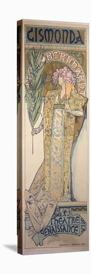 Sarah Bernhardt (1844-1923) as Gismonda at the Theatre De La Renaissance, 1894-Alphonse Mucha-Premier Image Canvas