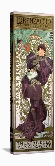 Sarah Bernhardt (1844-1923) in 'Lorenzaccio', a Play by Alfred De Musset (1810-57) at The-Alphonse Mucha-Premier Image Canvas