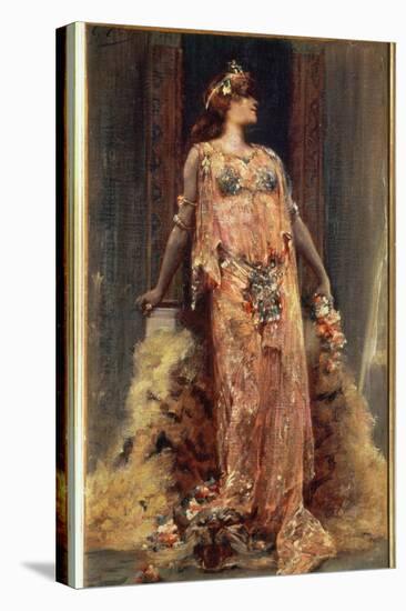 Sarah Bernhardt (1844-1923) in the Role of Cleopatra-Georges Clairin-Premier Image Canvas