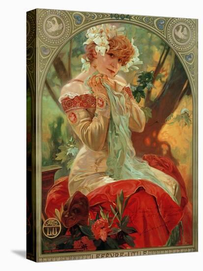 Sarah Bernhardt (1844-1923) Lefevre-Utile, 1903-Alphonse Mucha-Premier Image Canvas