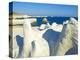 Sarakiniko Lunar Landscape, Sarakiniko Beach, Milos, Cyclades Islands, Greek Islands, Aegean Sea, G-Tuul-Premier Image Canvas