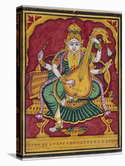 Saraswati. Mysore. India, c.1835-null-Premier Image Canvas