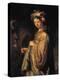 Saskia as Flora, 1634-Rembrandt van Rijn-Premier Image Canvas