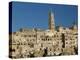 Sassi Houses and 13th Century Duomo, Sasso Barisano, Matera, Basilicata, Italy-Walter Bibikow-Premier Image Canvas