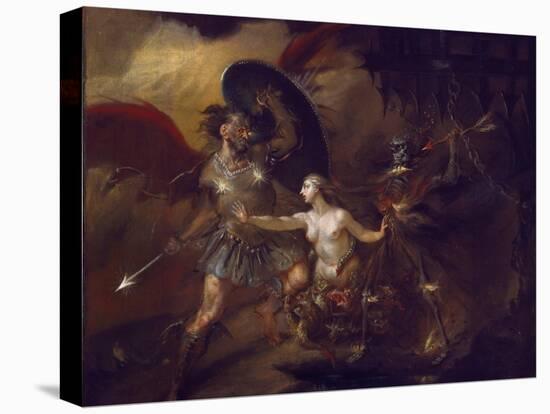 Satan, Sin and Death (A Scene from Milton's 'Paradise Lost')-William Hogarth-Premier Image Canvas