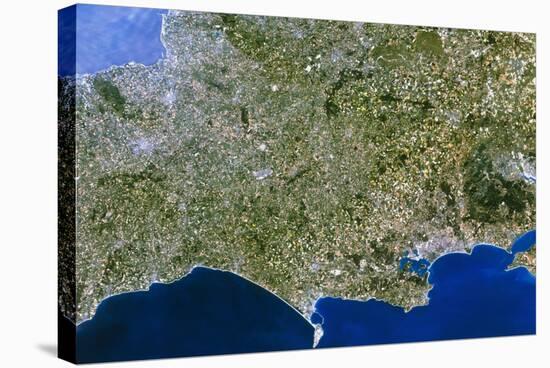 Satellite Image of Southwest England-PLANETOBSERVER-Premier Image Canvas