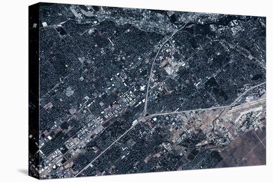 Satellite view of Boise, Idaho, USA-null-Premier Image Canvas