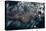 Satellite view of clouds over French Guiana Region-null-Premier Image Canvas