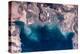 Satellite view of coastal area of Kuwait, Iraq and Iran in Persian Gulf-null-Premier Image Canvas