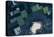 Satellite view of fields near Bladworth, Saskatchewan, Canada-null-Premier Image Canvas