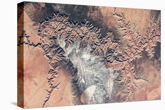 Satellite view of Grand Canyon, Arizona, USA-null-Premier Image Canvas