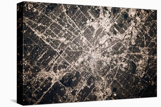 Satellite view of Houston, Texas, USA-null-Premier Image Canvas