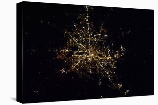 Satellite view of Houston, Texas, USA-null-Premier Image Canvas