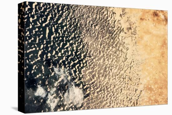 Satellite view of Lake Chad near Diffa, Niger-null-Premier Image Canvas