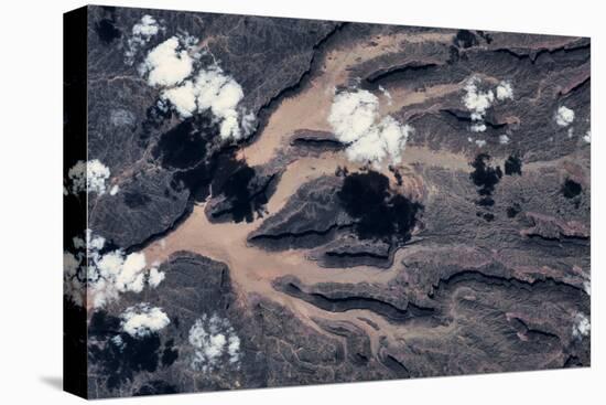 Satellite view of landscape, Borkou, Chad-null-Premier Image Canvas