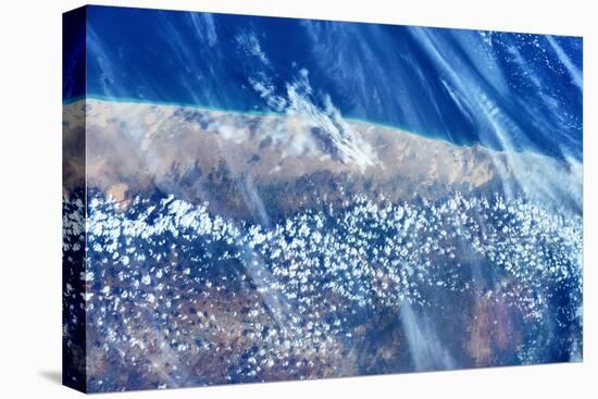 Satellite view of Mudug Coastline, Somalia-null-Premier Image Canvas