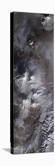 Satellite View of Russia's Kamchatka Peninsula-null-Premier Image Canvas